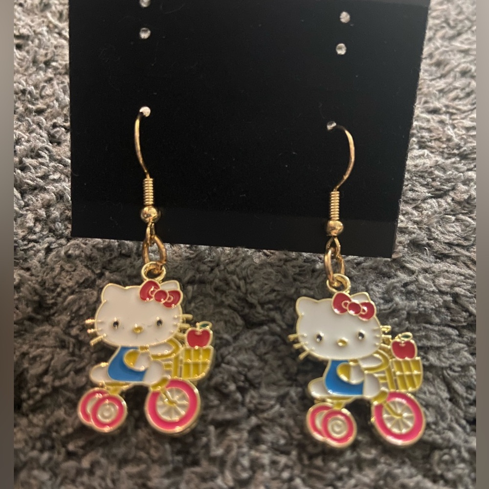 Handcrafted Hello kitty earrings (pick one) - Picture 2 of 13